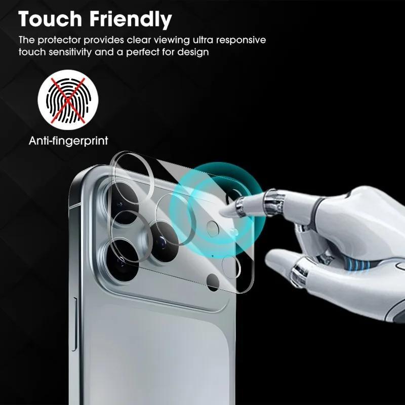 Pcs Camera Lens Protector Glass For For Iphone 17 16 1 14 13 12 11 Pro Max Plus Mini Full Cover Lens Protective Tempered Glass