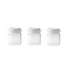 3/6/10Pcs Cosmetic Jars Travel Glass Containers Clear Buttercream Bottles With Lids & Inner Plug Mini Refillable Boxes