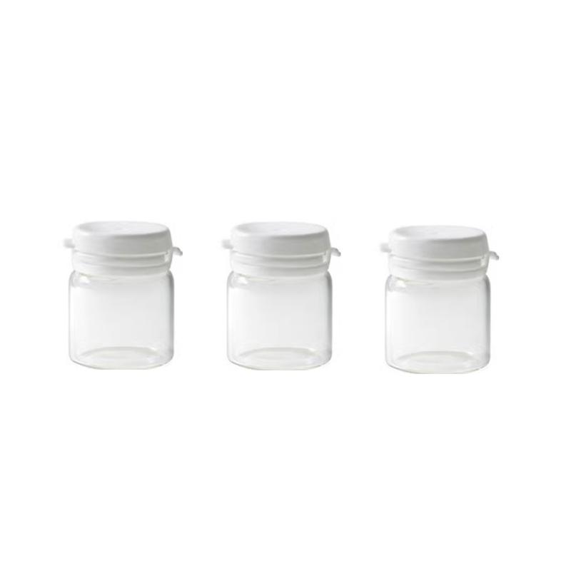 3/6/10Pcs Cosmetic Jars Travel Glass Containers Clear Buttercream Bottles With Lids & Inner Plug Mini Refillable Boxes