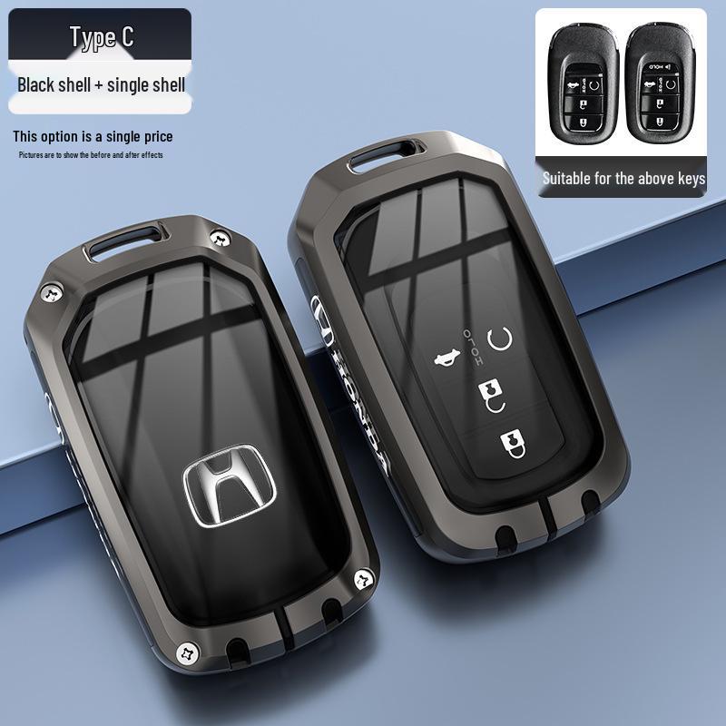 Honda Key Case Compatible with CRV, Civic, Accord, XRV, Vezel, Avancier, Breeze, UR-V, and Spirior Models