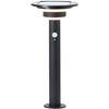 Outdoor Post Light - BRILLIANT - GARVINA - LED and Solar - Motion Sensor - Stainless Steel and Plastic - 4 W - Black