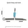 50pcs Double Hook Fishing Line Space Stainless Steel Balance Rigs Hooks  Fishing Tool