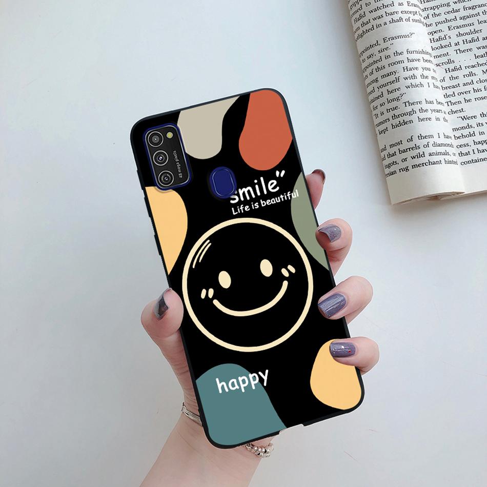 Cute Cartoon Case For Samsung Galaxy M51 M31 M21 M31S M21S M30S Case Candy Colorful Anime Painting TPU Silicone Cover Case Funda