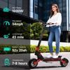 GOKEEP F5 Yetişkinler İçin Elektrikli Scooter, 52V 20Ah Batarya, NFC Anahtar Eşsiz Güç ve Menzili Deneyimleyin