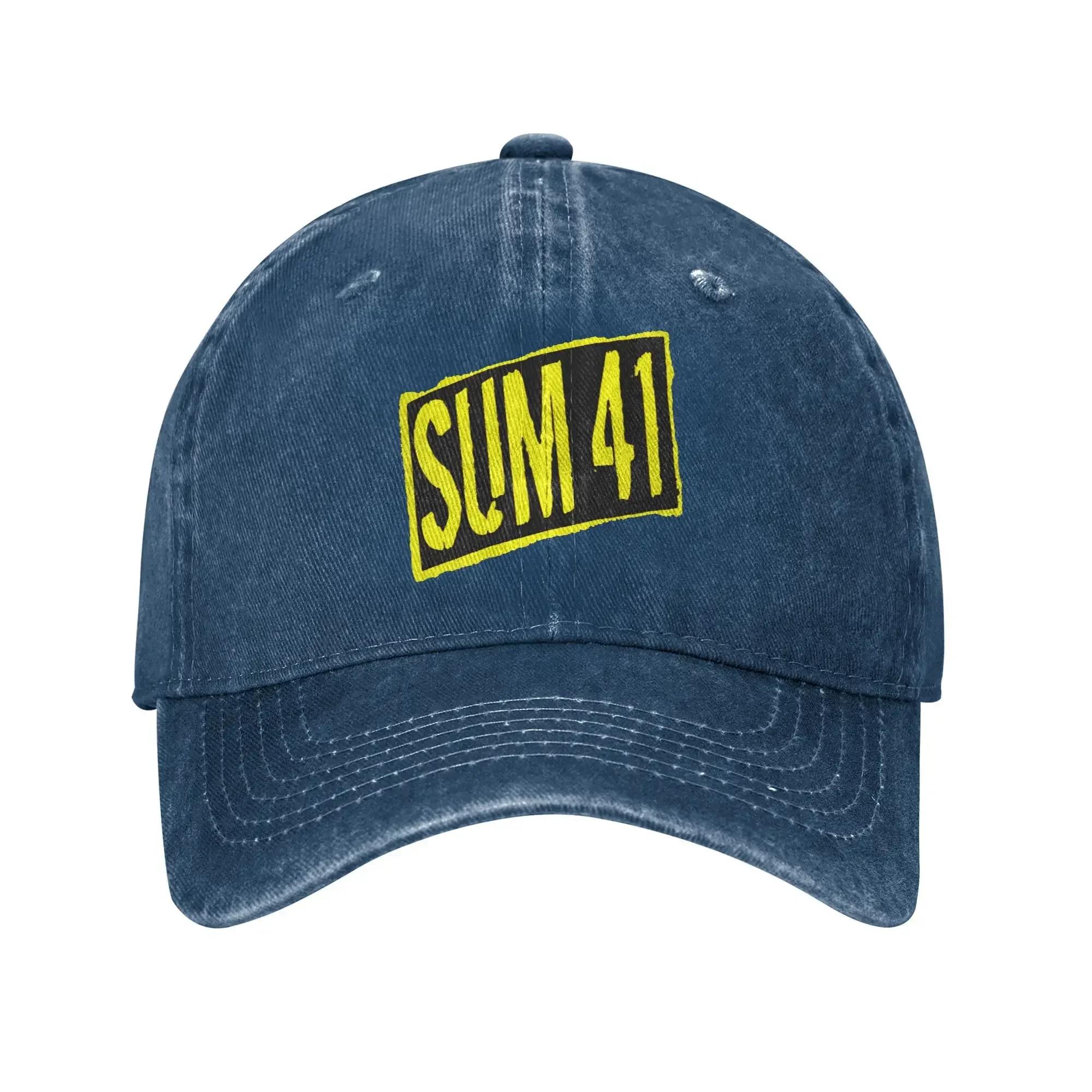 

Sum 41 Band Sun Baseball Cap Casual Women Men Washed Trucker Hat Dropshipping Custom Hunting Camping Baseball Caps Gift Idea One Size