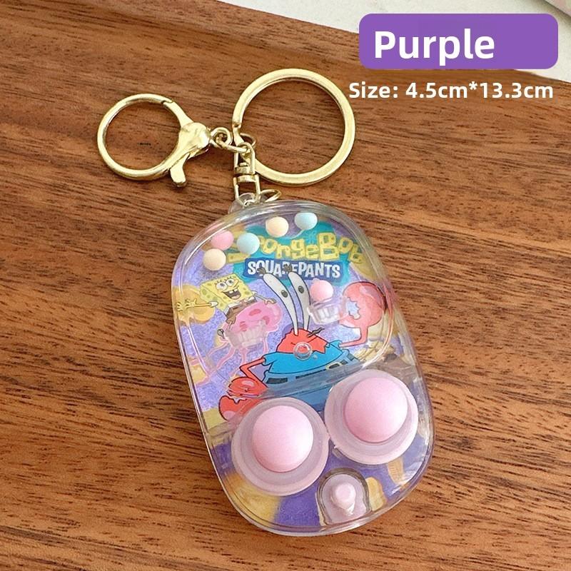 Spongebob Patrick Star Print Handheld Water Ring Toss Game Console Pendant For Kids And Family Fun
