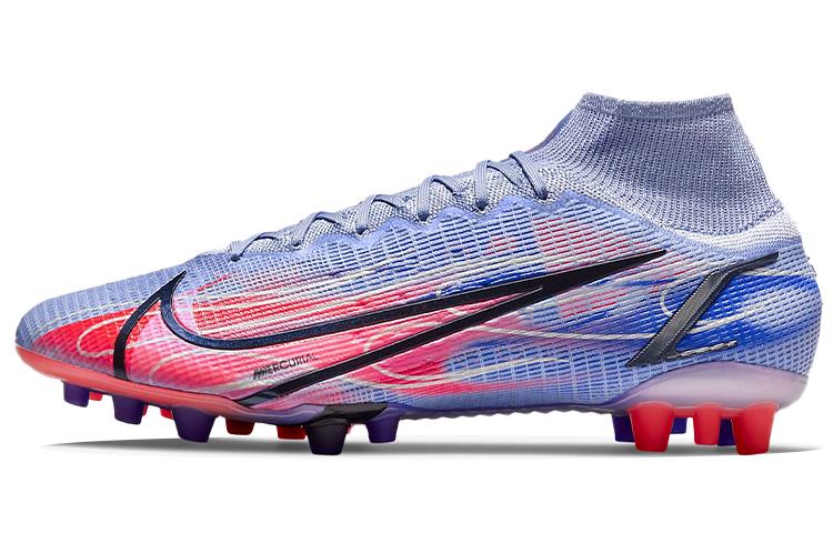 Nike Mercurial Superfly 8 Elite Km Ag Artificial Grass 'Light Thistle Purple Dazzling Indigo Purple Bright Deep Red' DJ3973-506