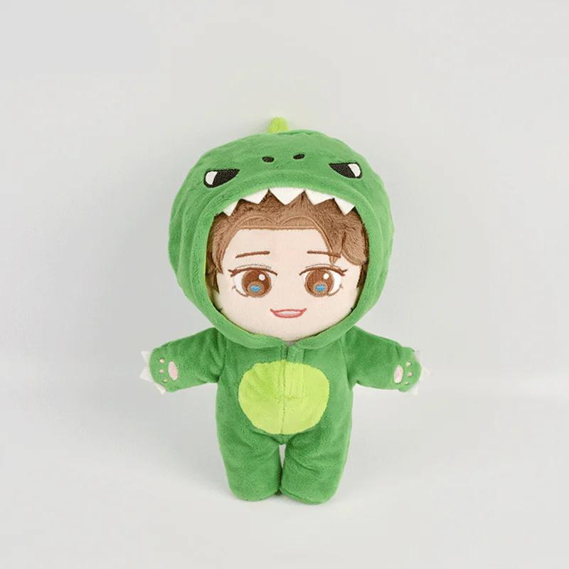 20Cm Korean Plush Plaything Baek Hyun Chanyeol Xiumin Suho Sehun Kai D.O.Chen Plush Dolls With Doll S Clothes Outfit For Gifts