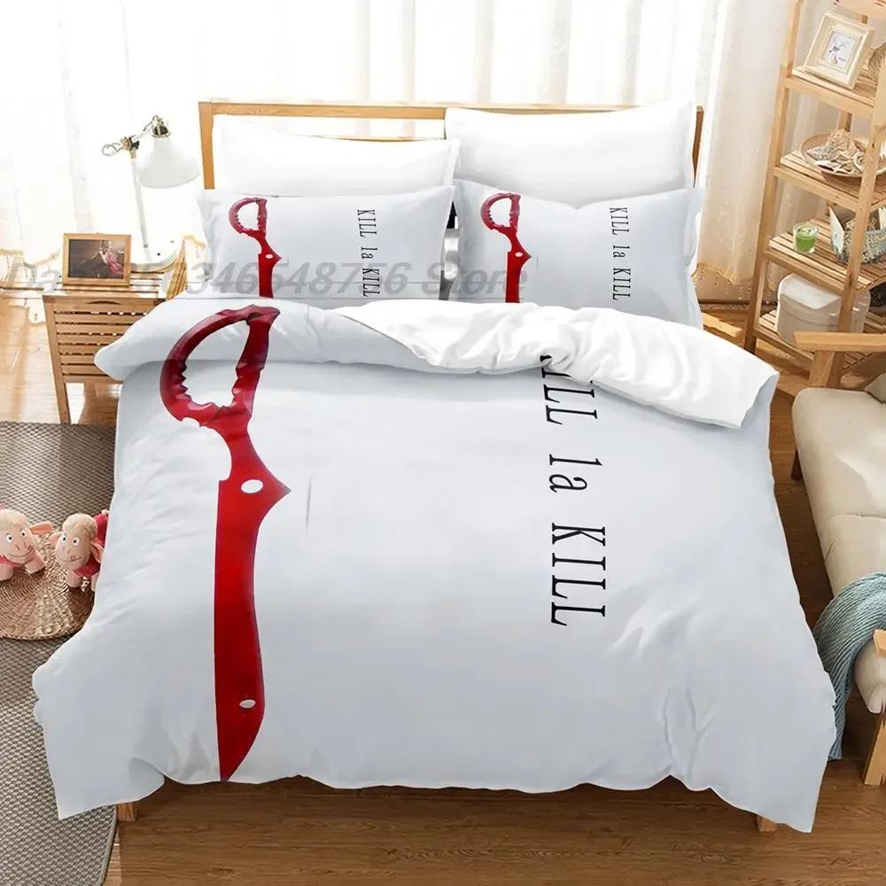 Fashion KILL La KILL Bedding Set,Duvet Cover Comforter Bed Set Quilt Cover Pillowcase,King Queen Twin Size Boys Girls Adultse