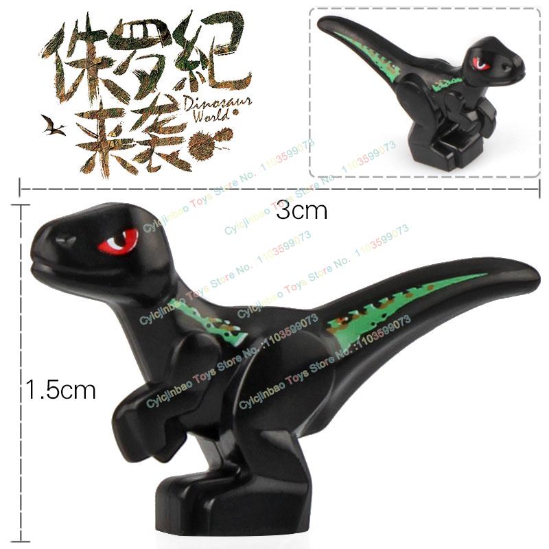 Dinosaur World Chase Tyrannosaurus Rex Triceratops Stegosaurus Action Figures Building Blocks Accessories Toys for Children