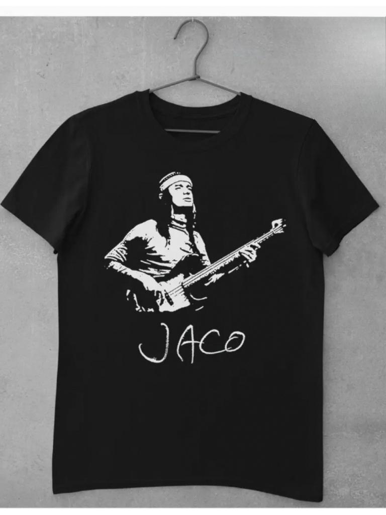 Mens Jaco Pastorius Jazz Bass Tshirt Loose Fit All Seasons Couple Streetwear Crew Neck Tshirt Vintage T Shirt