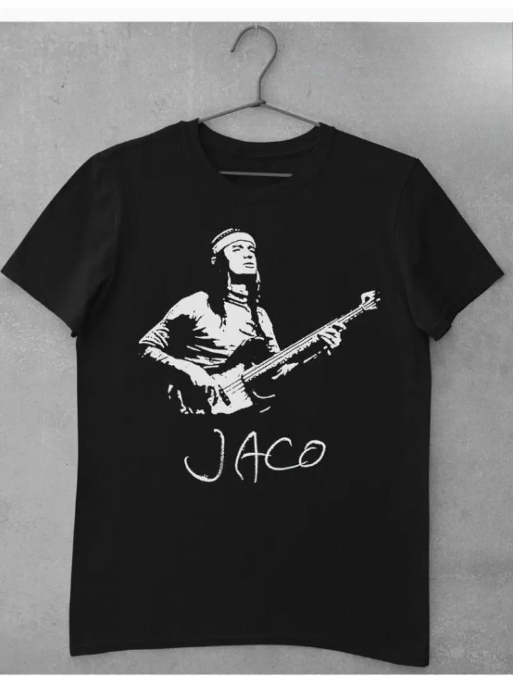 

Мужская футболка Jaco Pastorius Jazz Bass Свободный крой Все сезоны Для пары Уличная одежда Футболка с круглым вырезом винтажная футболка L