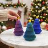 Plastic Rotatable Wave Christmas Tree Colorful Christmas Fidget Toy  Office