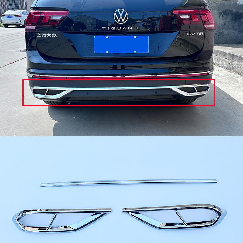 Car styling For Tiguan Front Grille Chrome 2021 2022 2023 Tiguan MK2 Front Bright Black Grille Chrome Sports Body Kit Accessory