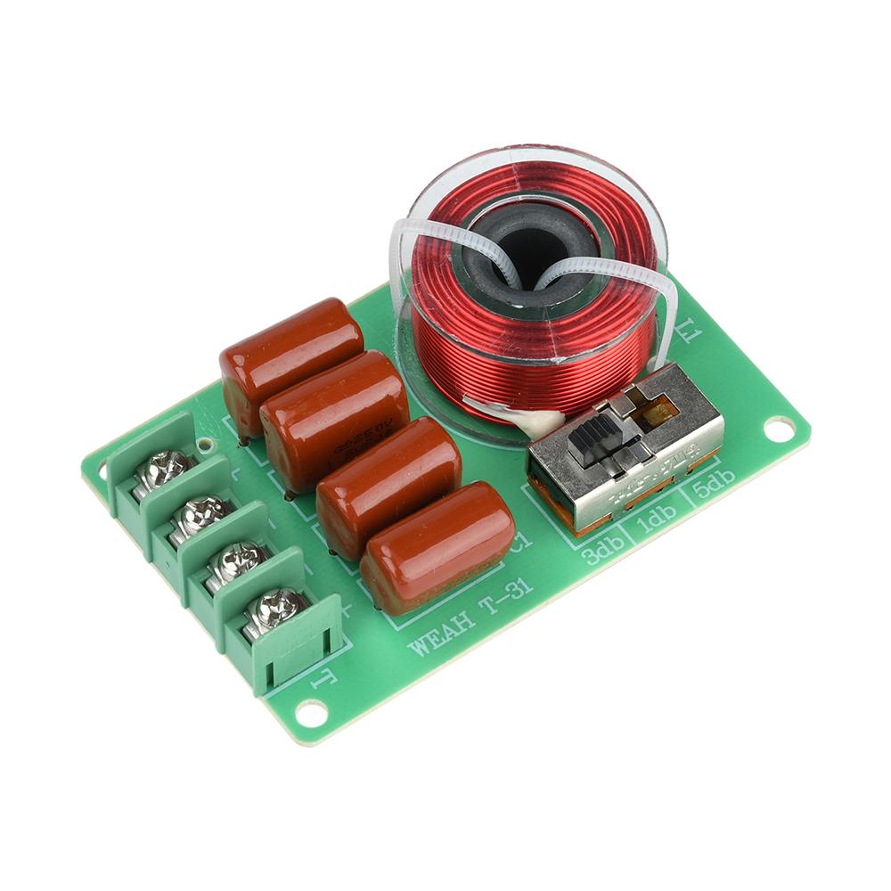 

100W Hifi Treble Tweeter Frequency Divider Multi-Band Sound Adjustment Car Stereo DIY Audio Crossover Filters for Home and Car