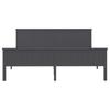 Solid Wood Bed Gray Pine 200 x 200 cm