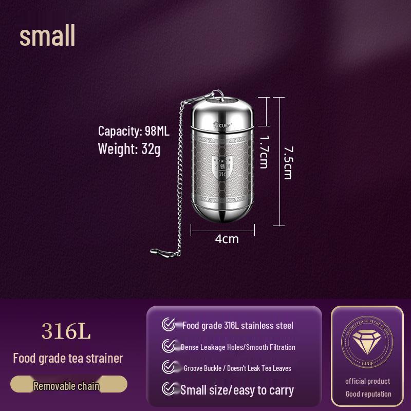 316 Stainless Steel Tea Infuser & Strainer for Kettles & Thermos Cups