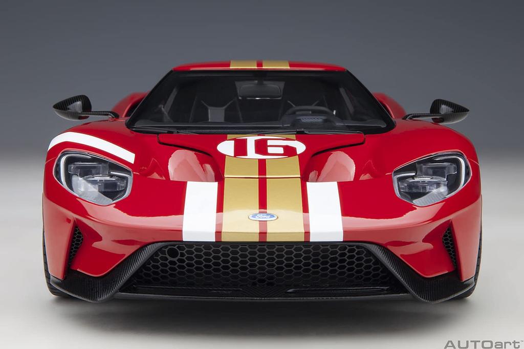 AUTOart Ford GT Alan Mann Heritage Edition Stripe Hotový produkt 1/18 červená/zlatá