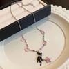 Black Cat Chain Stars Pendant Necklace for Women Girls Y2K Trendy Heart Choker Necklaces Sweet Fashion Jewelry Neck Accessories