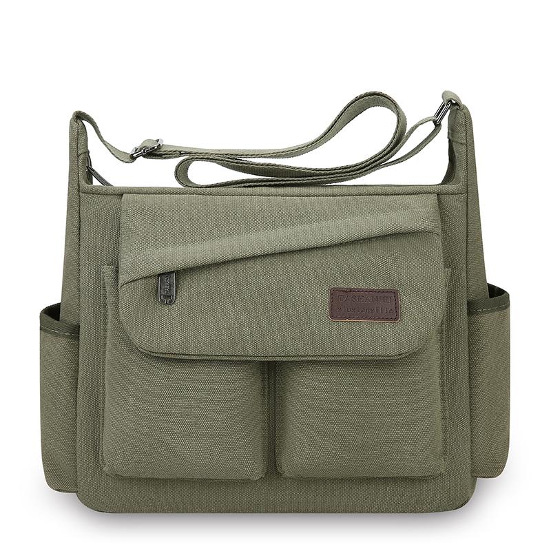 Men's crossbody bag, multi pocket design - large capacity shoulder bag - outdoor essentials, functial storage, city commuters