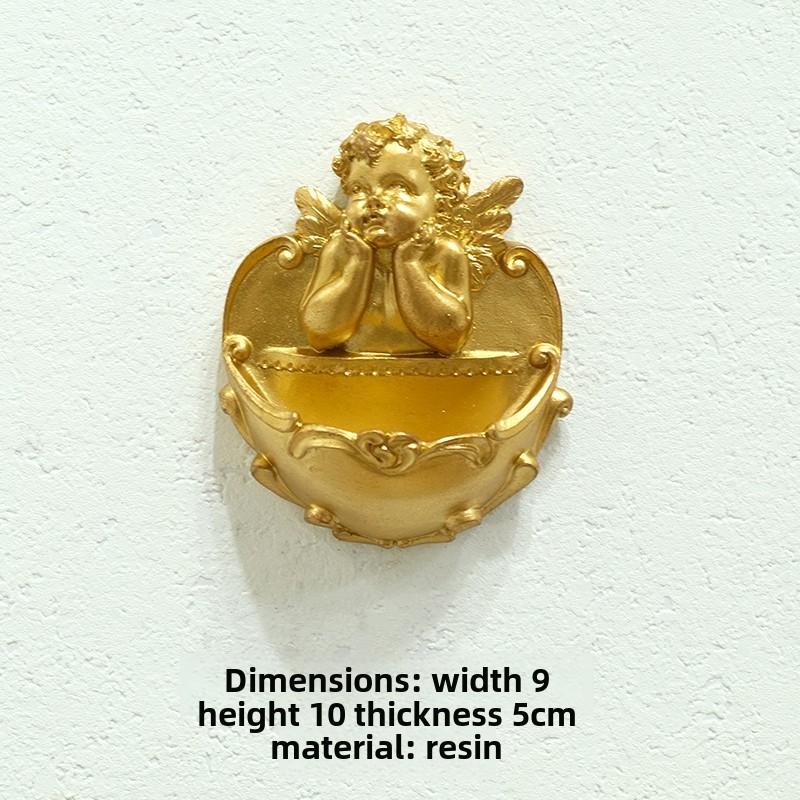 BEPAN European light luxury resin gold little angel wall decoration Swallow nail free wall decoration wall hanging