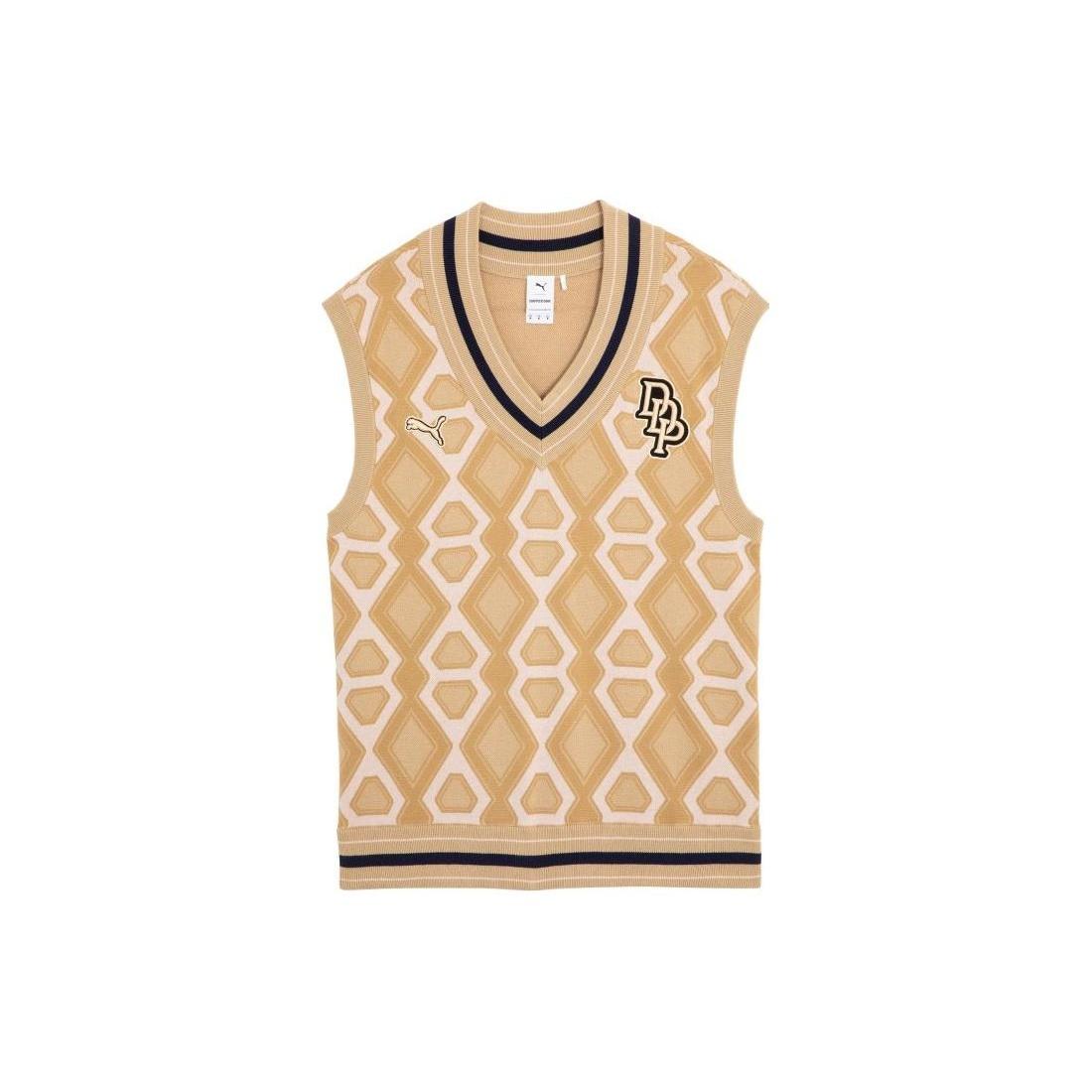 PUMA X Dapper Dan Knit Vest Ginger Root Orange Men s 539803-89 S