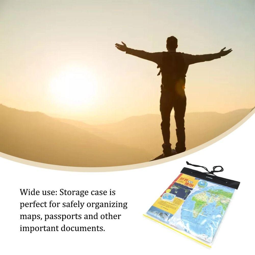 Hiking Storage Pouch PVC Transparent Map Dry Bag Waterproof Bags Map Waterproof Bag Map Case