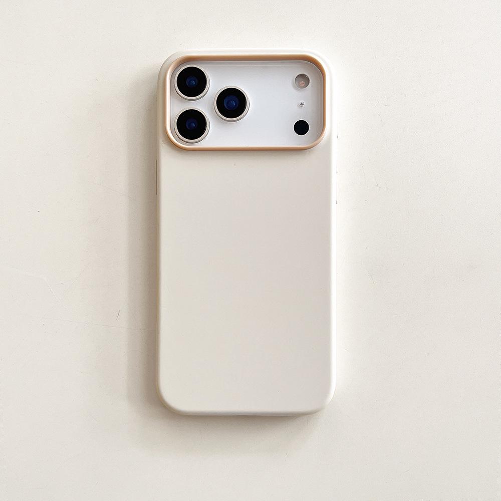 Two-Color Liquid Silicone Case for iPhone 17 Pro Max - Anti-Fall, Compatible with iPhone 14/15/16
