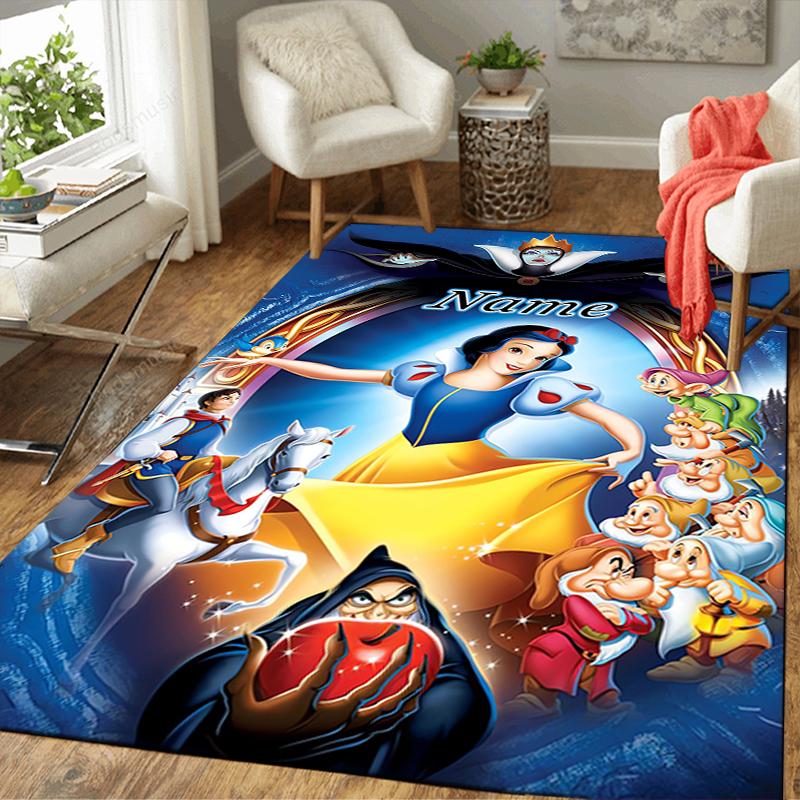 Custom 1Pc Snow White Seven Dwarfs Rug Office Carpet Indoor Outdoor Entrance Doormat Nonslip Soft And Comfortable Living Room D916248