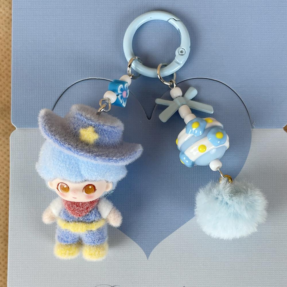 Cowboy Didi Keychain With Cartoon Plush Pendant For Gifts And Party Decor