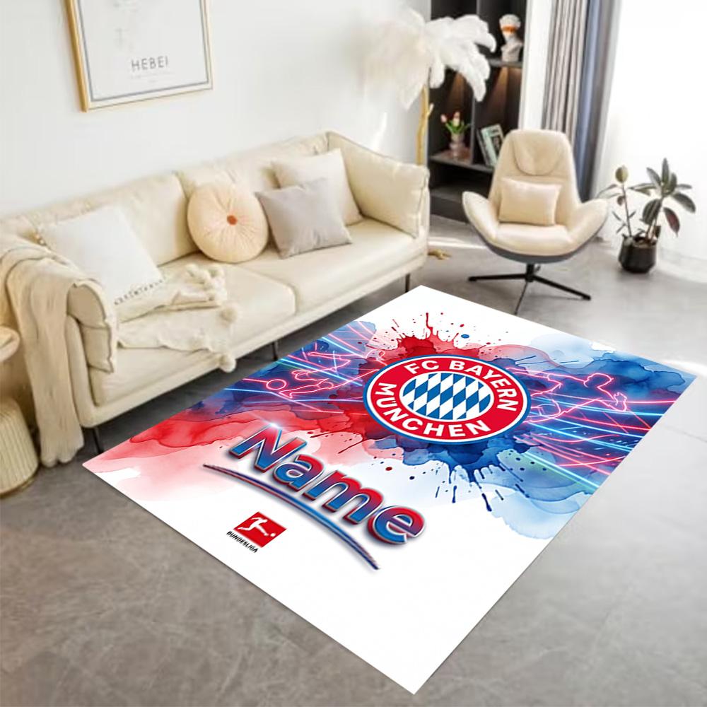 Bayern Munich Fan Artwork Carpet Suitable for Game Room Entryway Kitchen Outdoor Anti-slip Rug Decorate Offices Wedding Party Gift