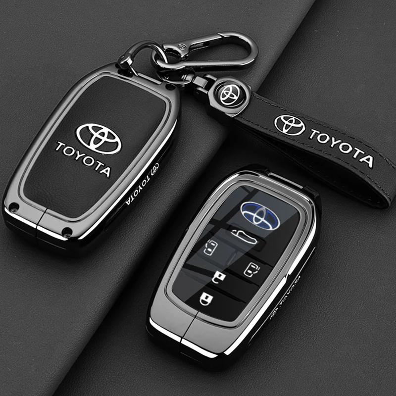 Key Fob Cover Case Compatible with 2025 2024 Toyota Sienna Highlander Corolla Crown Venza RAV4 Tacoma Fortuner Land Cruiser