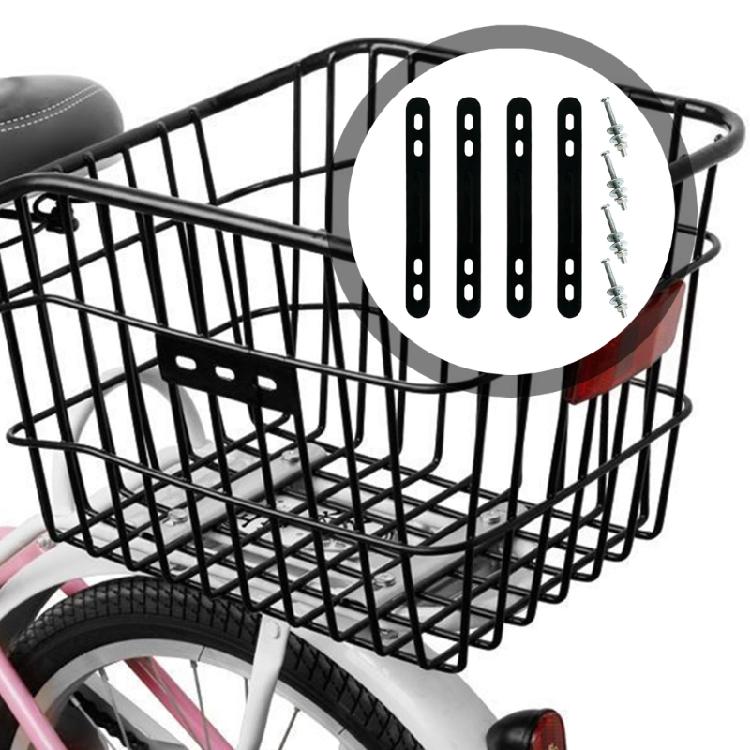 Cycling Accessories 4PCS Rear Basket Mounts Weather Resistant Metal Structure Large Capacity For  Transportation