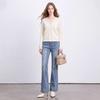 Women's Elegant V-Neck Lace Knit Cardigan