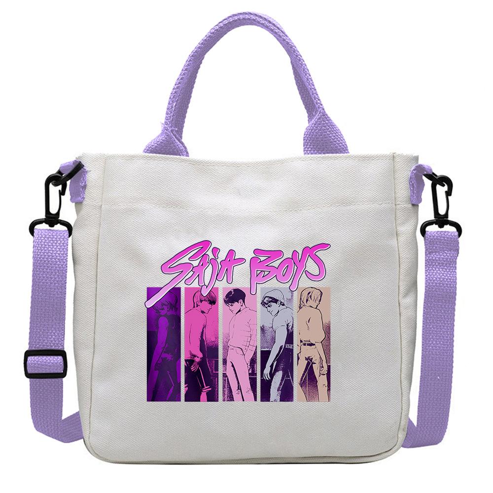 KPOPs Demons Hunters Anime Women Crossbody Bag Aesthetics Cartoon Shoulder Bags Fashion Cosplay Messenger Girls Gift S Kid Friendly Entertaining Fun