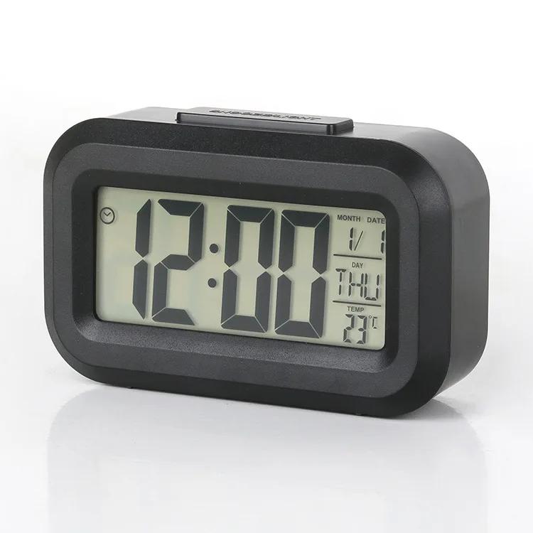 Electronic Clock Date Temperature Function Children's Bedroom Clock Home Offices Desktop Clock Desk Decor Child Alarm Digital