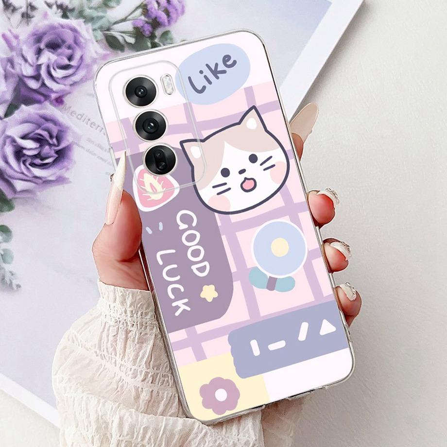 Soft Clear Silicone Back Cover For Oppo Reno12 Pro CPH2629 Phone Case Marble Butterfly Capa For Reno 12 12Pro 5G CPH2625 Capa