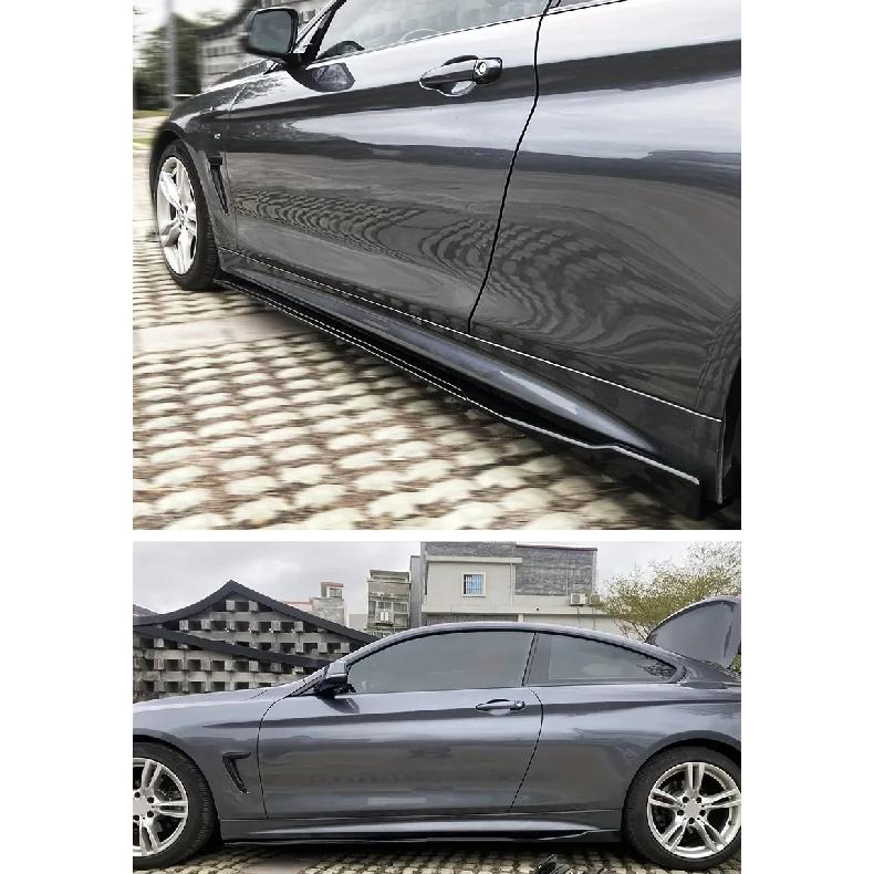 For Mercedes Benz Accessories W204 C63 C180 C200 C260 C300 AMG Car Side Skirt Extension Rocker Panel Splitters Winglet Lip Body