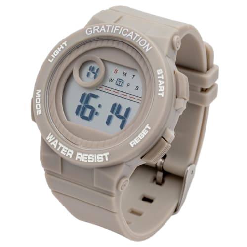 

Полевые женские цифровые часы, водонепроницаемость 3 АТМ, WP Dane, серые, YM122-3