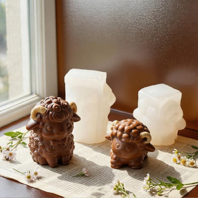 Creative Silicone Lamb Mould Suitable For Crafting Candle Soap Chocolate And Other DIY Projects