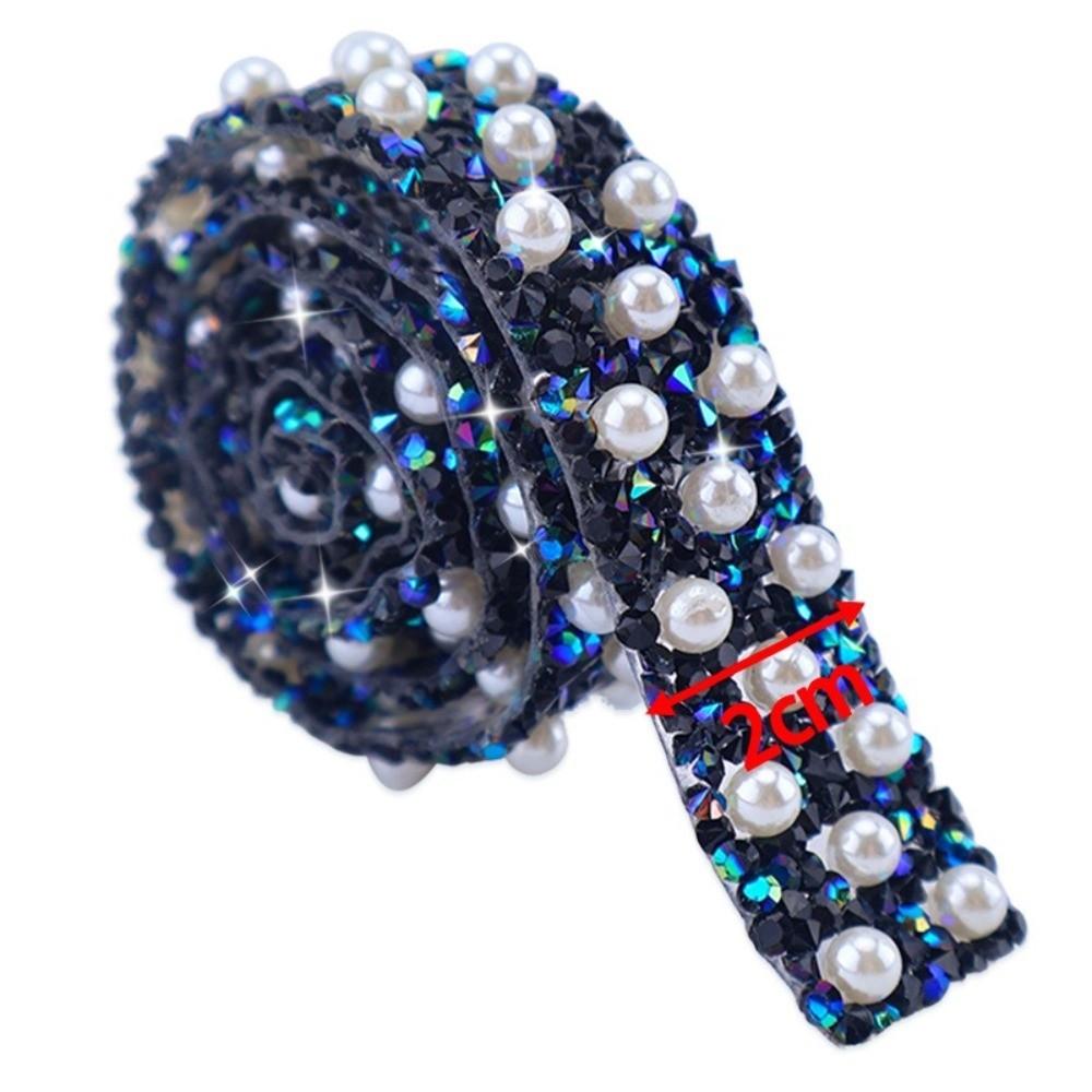 DIY Self Adhesive Rhinestone Chain Diamond Strips  Dress Skirt Clothing Accessories
