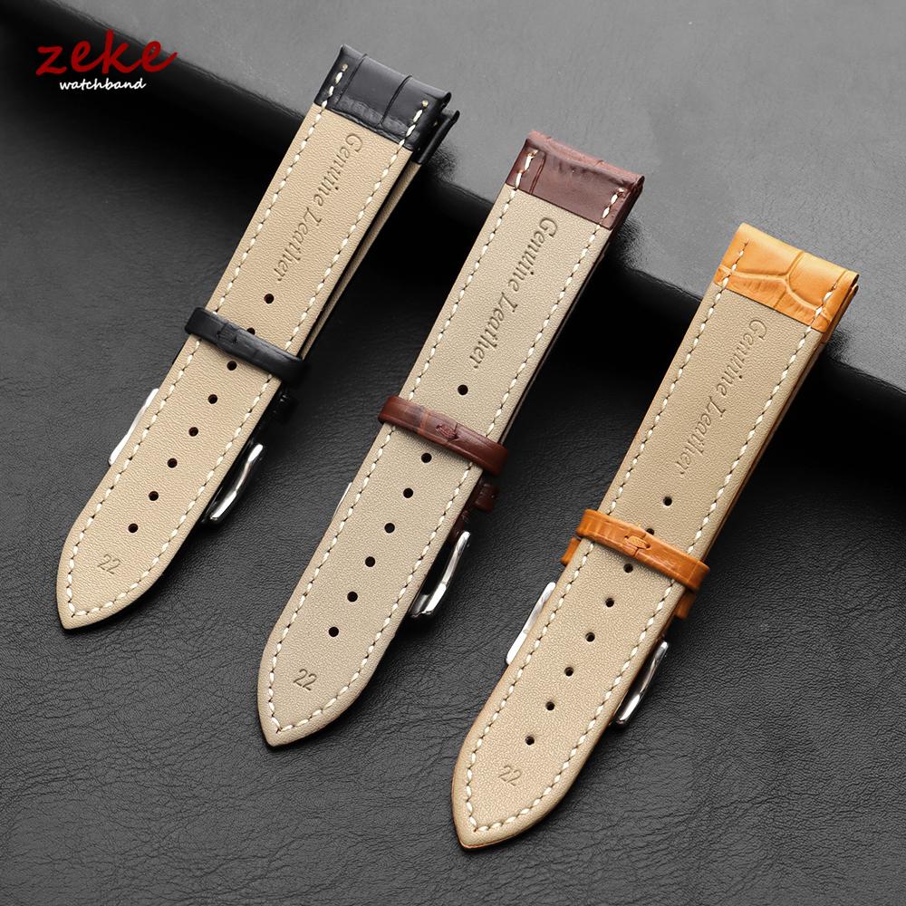 Vintage Genuine Calfskin Leather Watch Band 12/13/14/15/16/17/18/19/20/21/22/23/24mm Soft Slub Pattern Watch Strap for Men Women