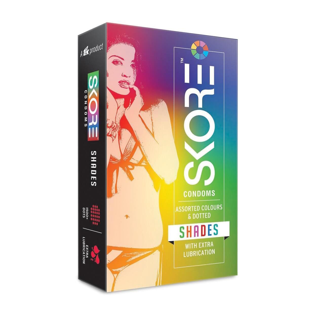 РџСЂРµР·РµСЂРІР°С‚РёРІС‹ С†РІРµС‚РЅС‹Рµ С‚РѕС‡РµС‡РЅС‹Рµ (12 С€С‚), Colored With Raised Dots Condoms,  Skore