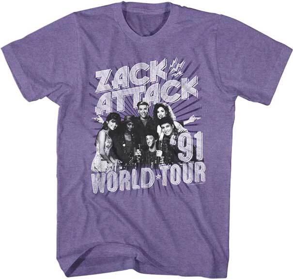 Saved By The Bell ZACK ATTACK World Tour 91 Men s T Shirt S