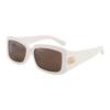 Logo Rectangle Sunglasses Women Sunglasses Beige GG1403SK004