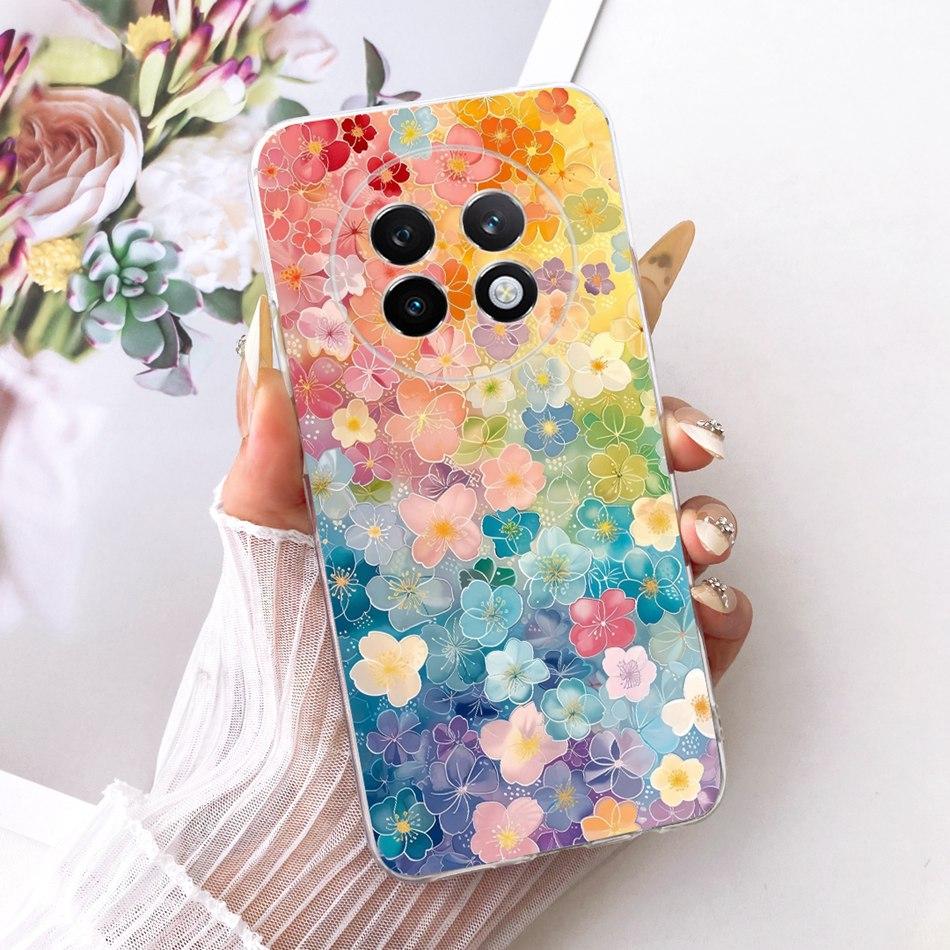 For Realme 13 Pro Plus 5G Cute Flower Butterfly Cat Painted Case For Realme 13 Pro+ 13Pro 5G Soft Silicone TPU Phone Cases