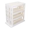 Folding Storage Shelf 90 Degree Rotating Spice Organizer Rack for Kitchen and Bathroom Cabinet