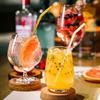 6-Pack Reble Glass Straws Set, Clear Glass Drinking Straw, Cute Colorful Straws with Cleaning Brush, 8''x8MM