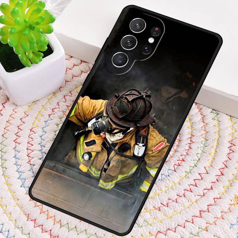 Fireman Firefighter Phone Case for Samsung Galaxy note 10 pro S26 Ultra S23 S24 FE S25 S21 S22 PLUS shockproof Cove