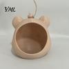 Outdoor Yard Ornament Mouse Head Squirrel Feeder, Funny Animal Face Patio Feeder Hanging Wildlife Feeding Station for Garden Backyard Decor